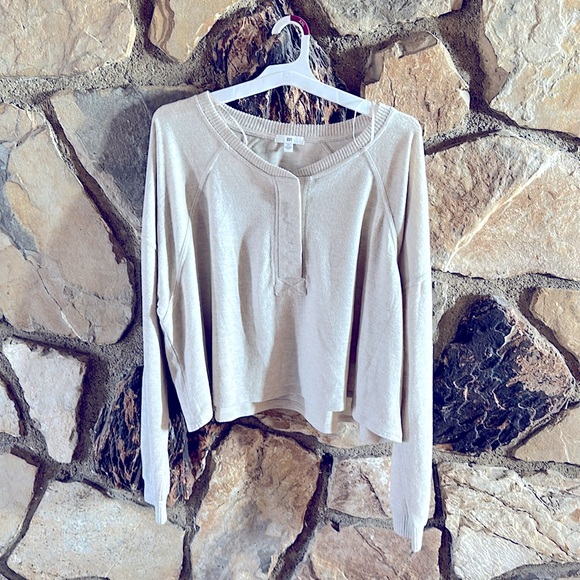 bp Tops - Long Sleeve Sweatshirt Oatmeal Size 2x Soft & Stretchy New with Tags